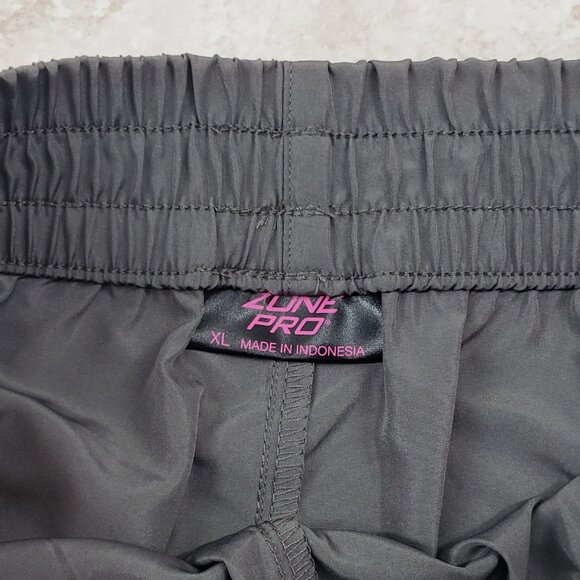 Athletic Elastic Waist Grey Peach Running Shorts Zone Pro Womens Size XL 16 - Picture 4 of 7